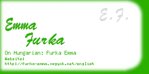 emma furka business card